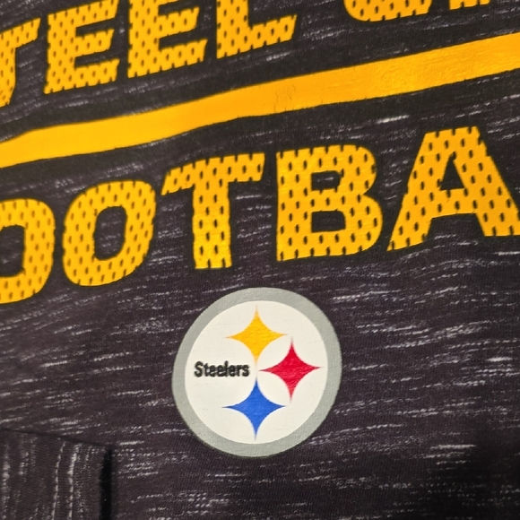 NFL Mens Fanatics Steel City Football Long Sleeve Shirt - Black and Yellow - Picture 2 of 3